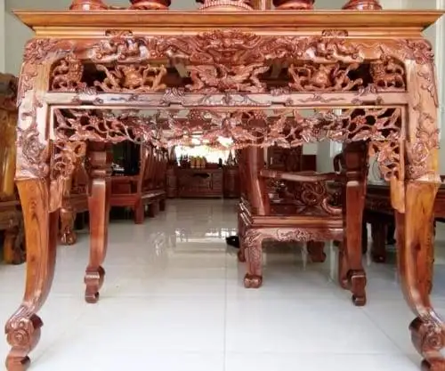 áng thờ gỗ gõ bông lau