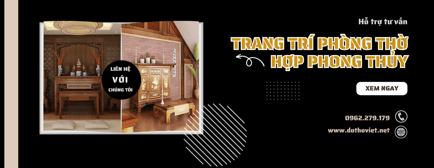 Trang trí phòng thờ hợp phong thủy